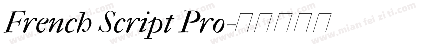 French Script Pro字体转换